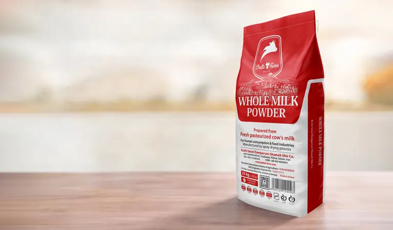 ChaltaFarm (shameh shir compony) whole Milk Powder with Spray Dried tech and protein 34% - 36% (SNF)